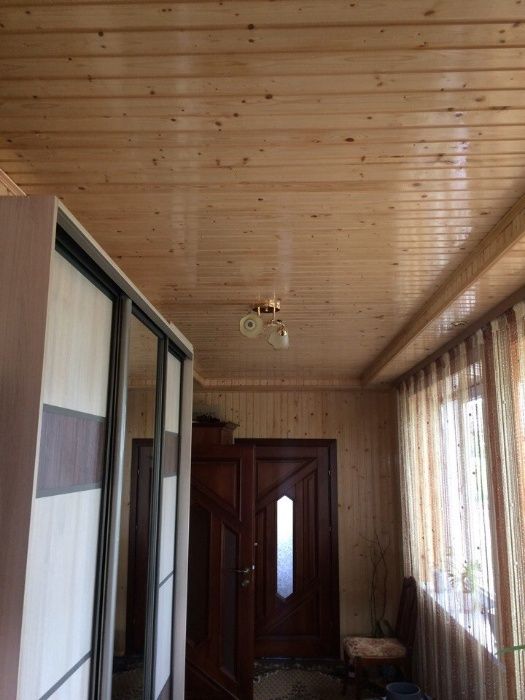 Вагонка дерев'яна деревянная дуб, черешня