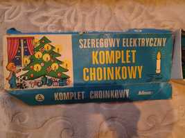 Lampki choinkowe z PRL-u