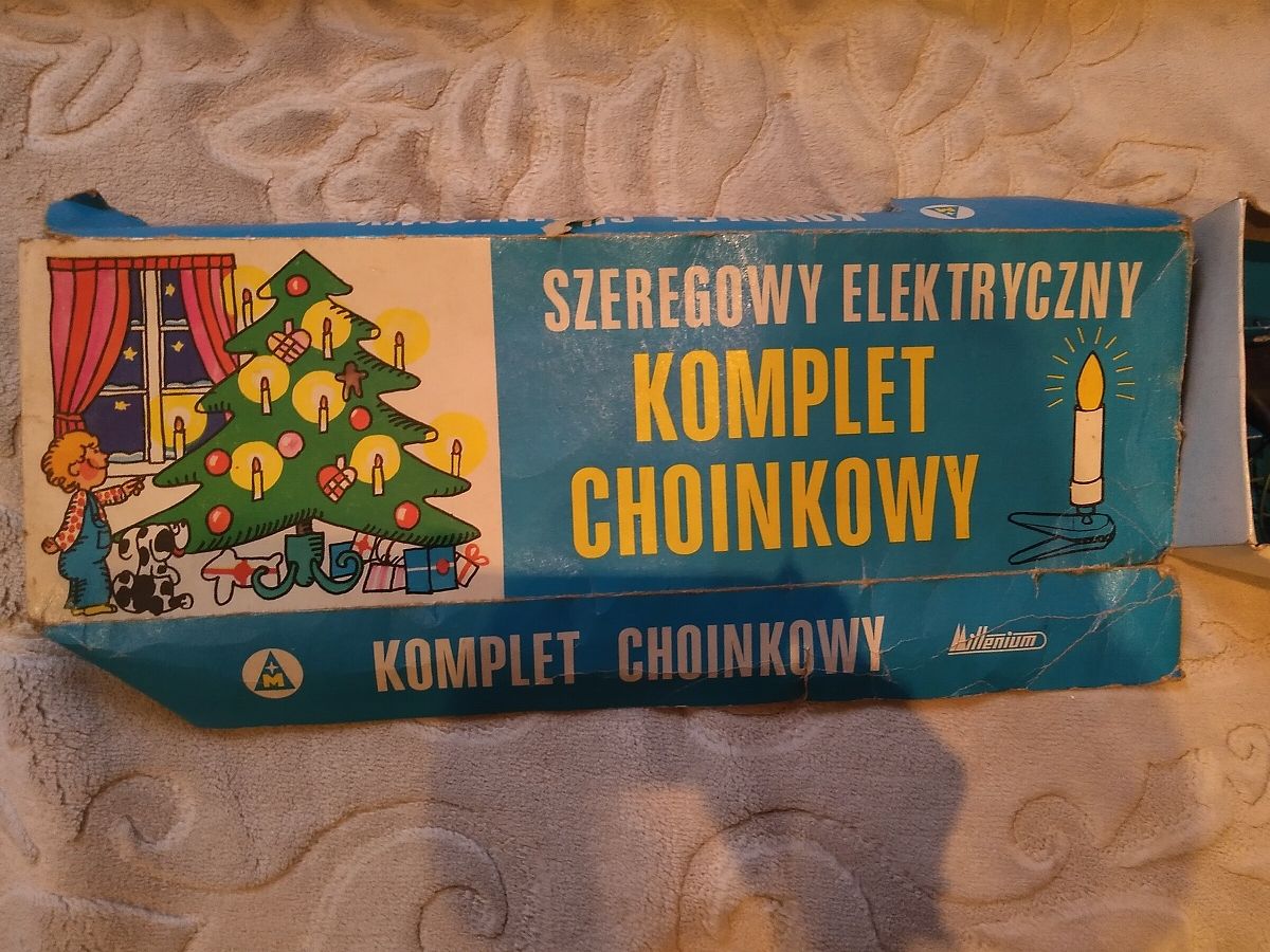 Lampki choinkowe z PRL-u