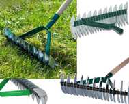 AERATOR areator Ręczny Wertykulator Do Trawy 3w1 36cm