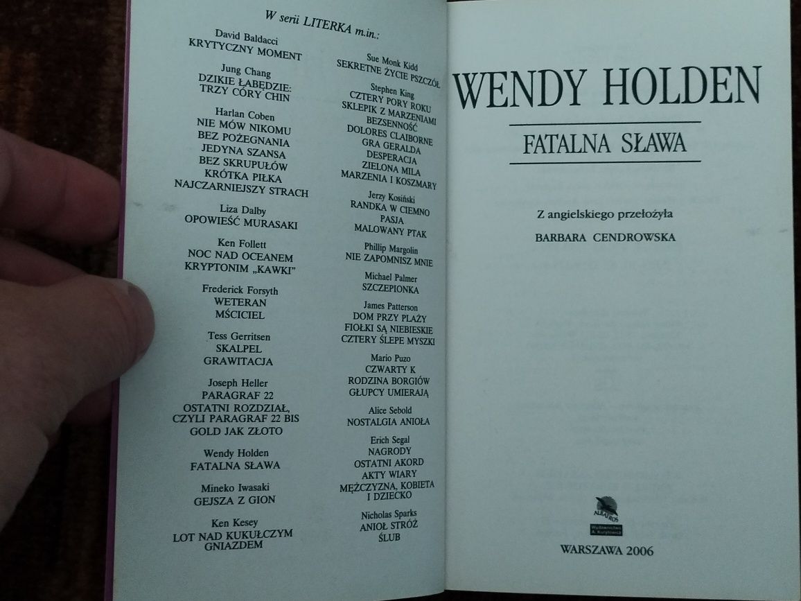 Fatalna sława Wendy Holden