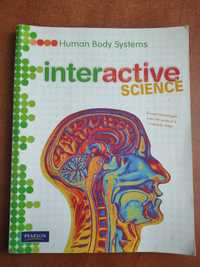 English book. Anatomy. Human body systems. Interactive science Pearson
