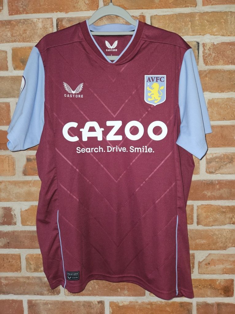 Aston Villa home jersey 22/23 size L PL badge PL name Coutinho 23