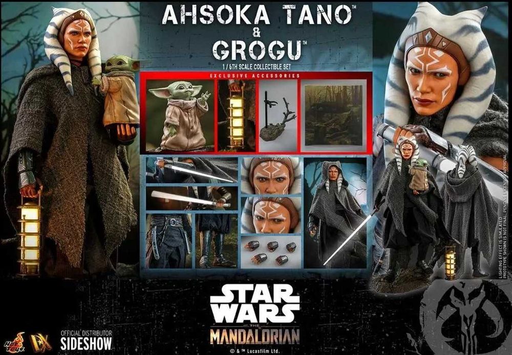 Figurka Hot Toys 1:6 Star Wars The Mandalorian Ahsoka Tano and Grogu