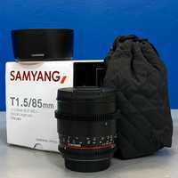 Samyang 85mm T1.5 AS IF UMC II (Canon) - 3 ANOS DE GARANTIA