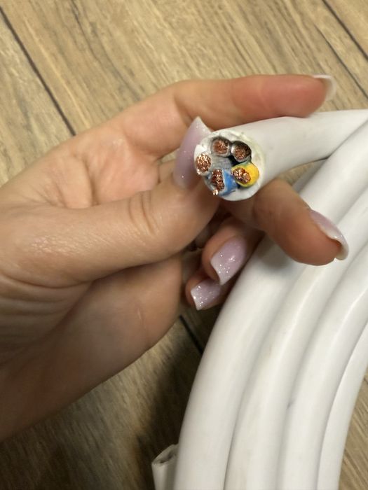 Провід електро кабель 5-жильний гнучкий ПВС ЗЗЦМ 5х6