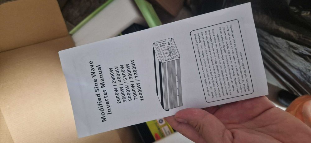 Преобразователь напряжения Инвертор Генератор 7000W с плавным пуском