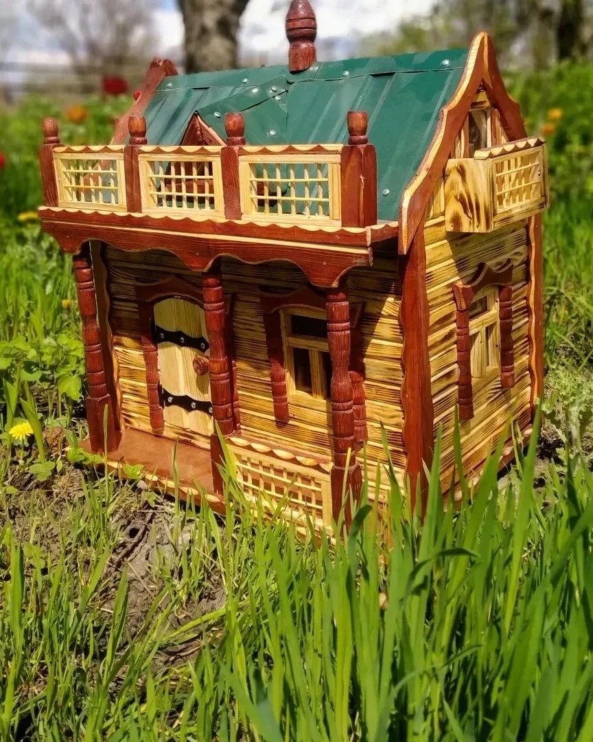 Деревянные домики декор