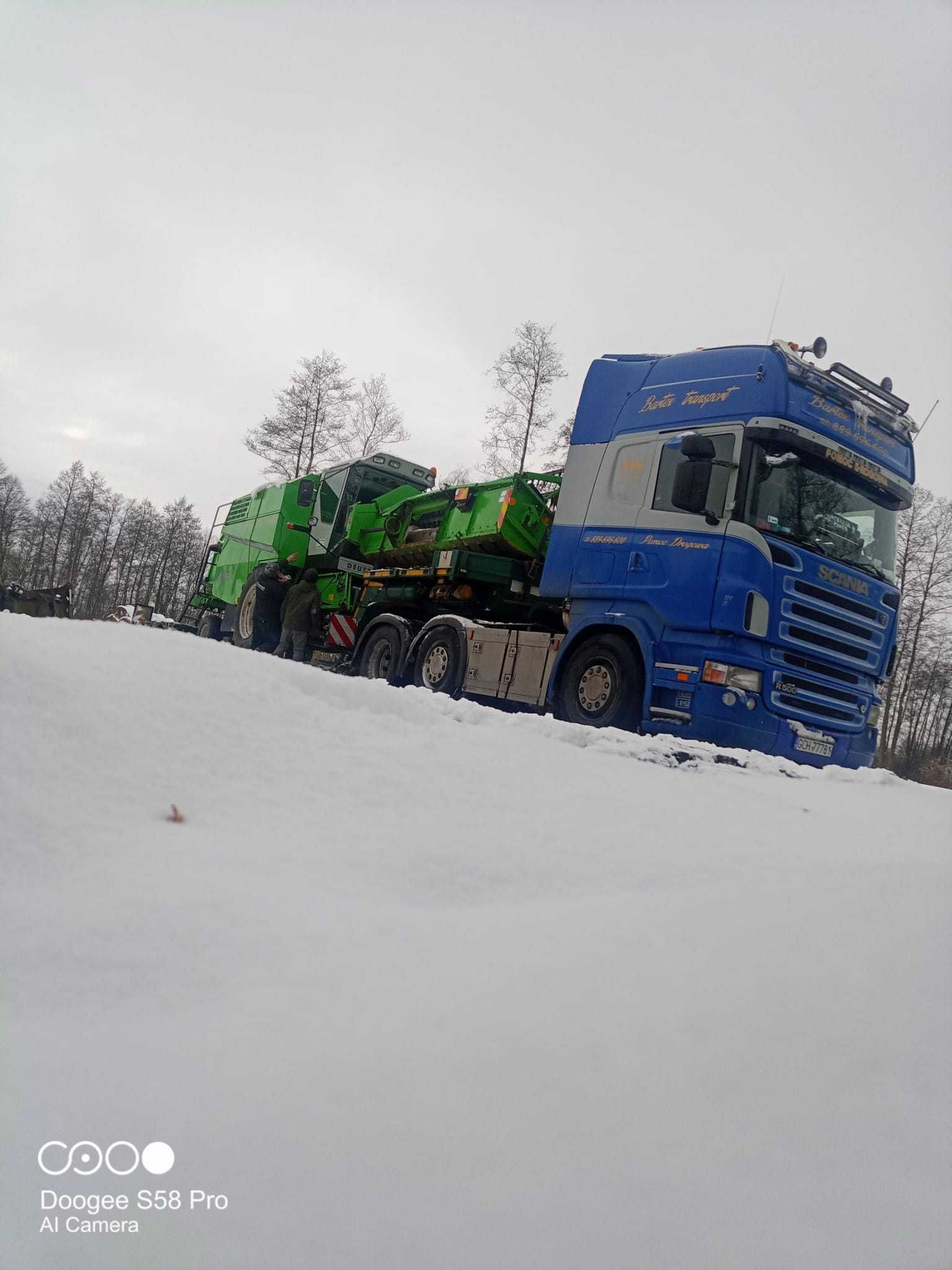 Transport kombajnów, maszyn rolniczych