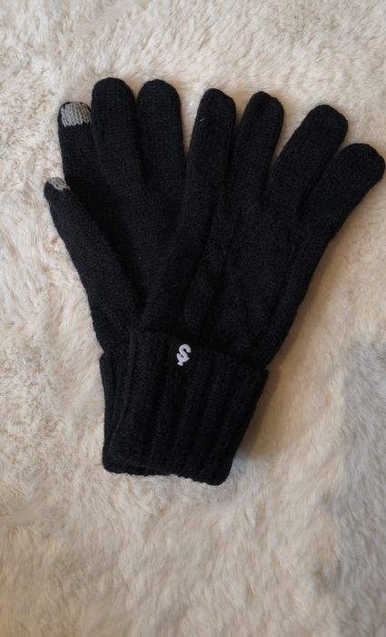 Nowe dzianinowe rękawiczki damskie dotykowe ciepłe