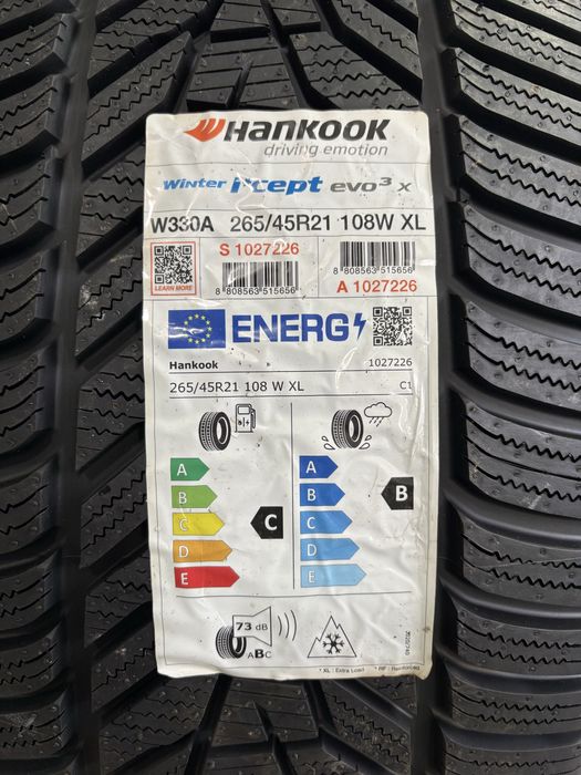 265/45 R21 108W XL Зимові шини Hankook Winter I*Cept Evo3 резина шины