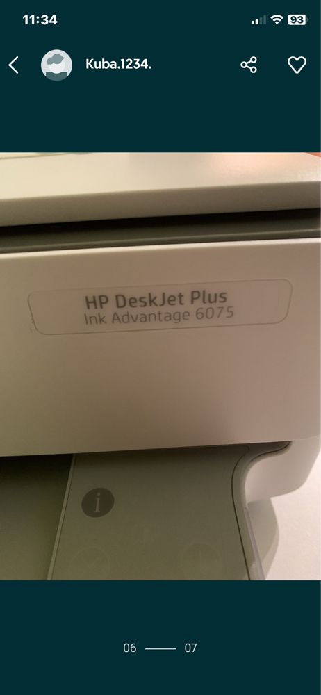 drukarka hp deskjet plus ink advantage 6075