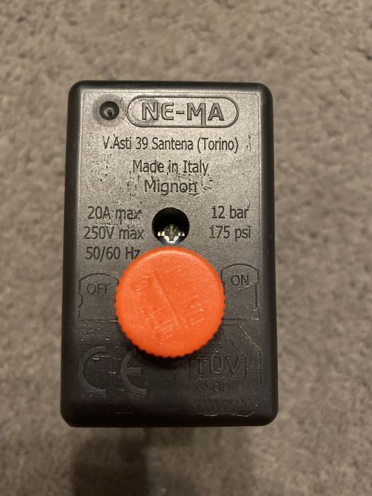 Wyłącznik ciśnieniowy do kompresora