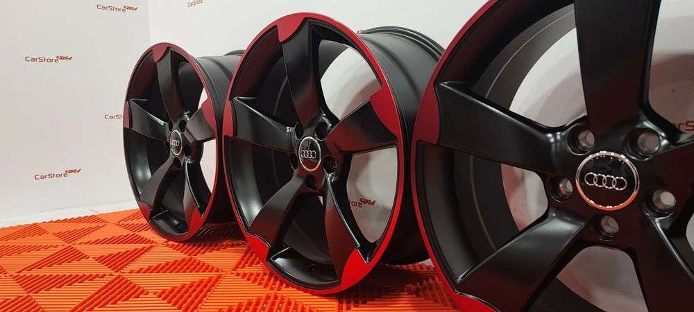 Jantes Look Audi Rotor 19 x 8.5 et 45 5x112 Preto e vermelho