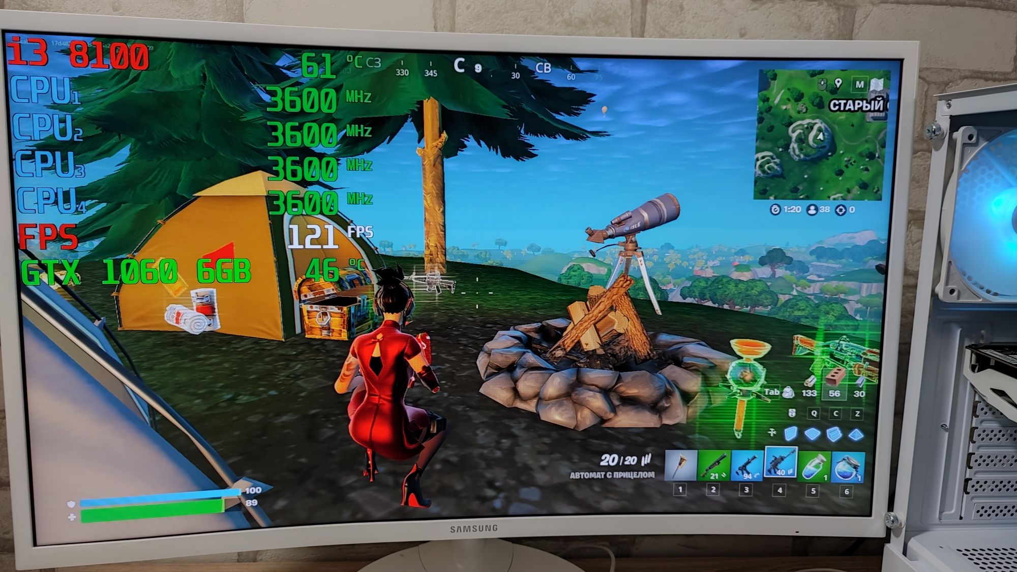 Игровой ПК на DDR4 GTX 1060 6 gb CS 2 GTA5 WOT fortnite DoTa2  RUST