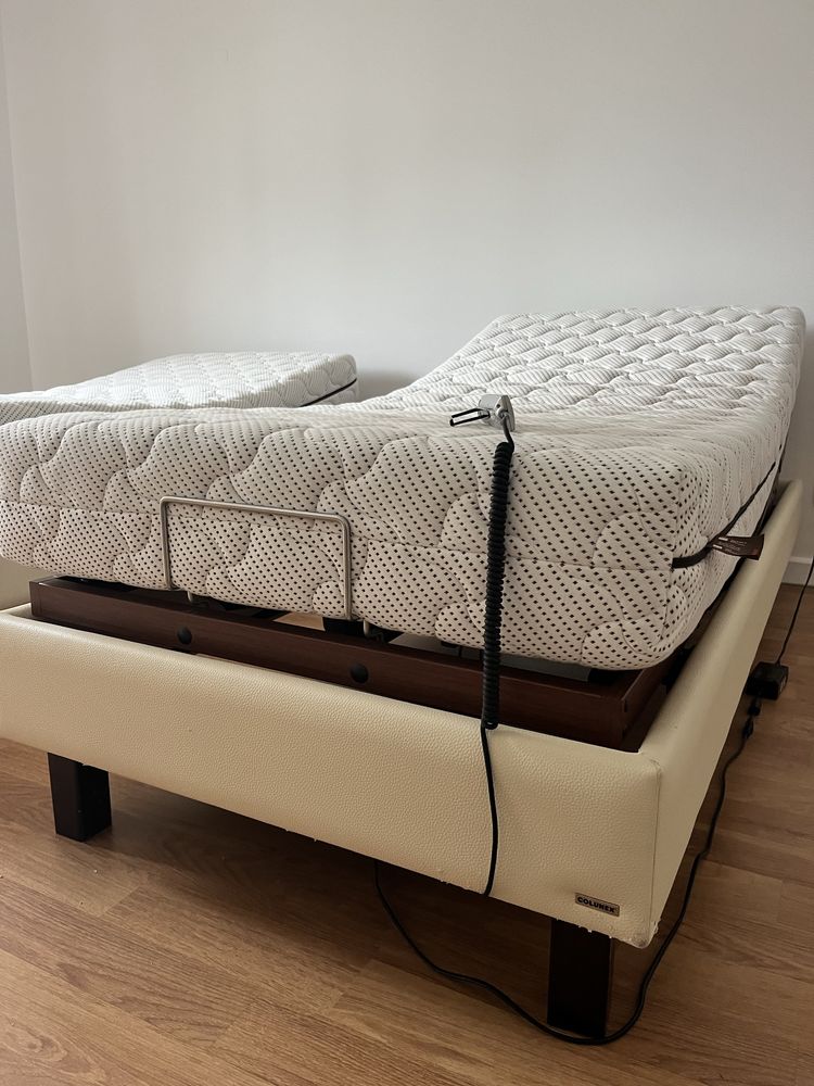 Cama articulada Colunex de cabedal (2 unidades disponveis)