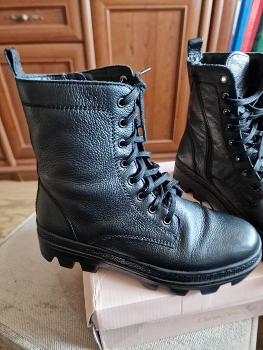 Traperki damskie skorzane