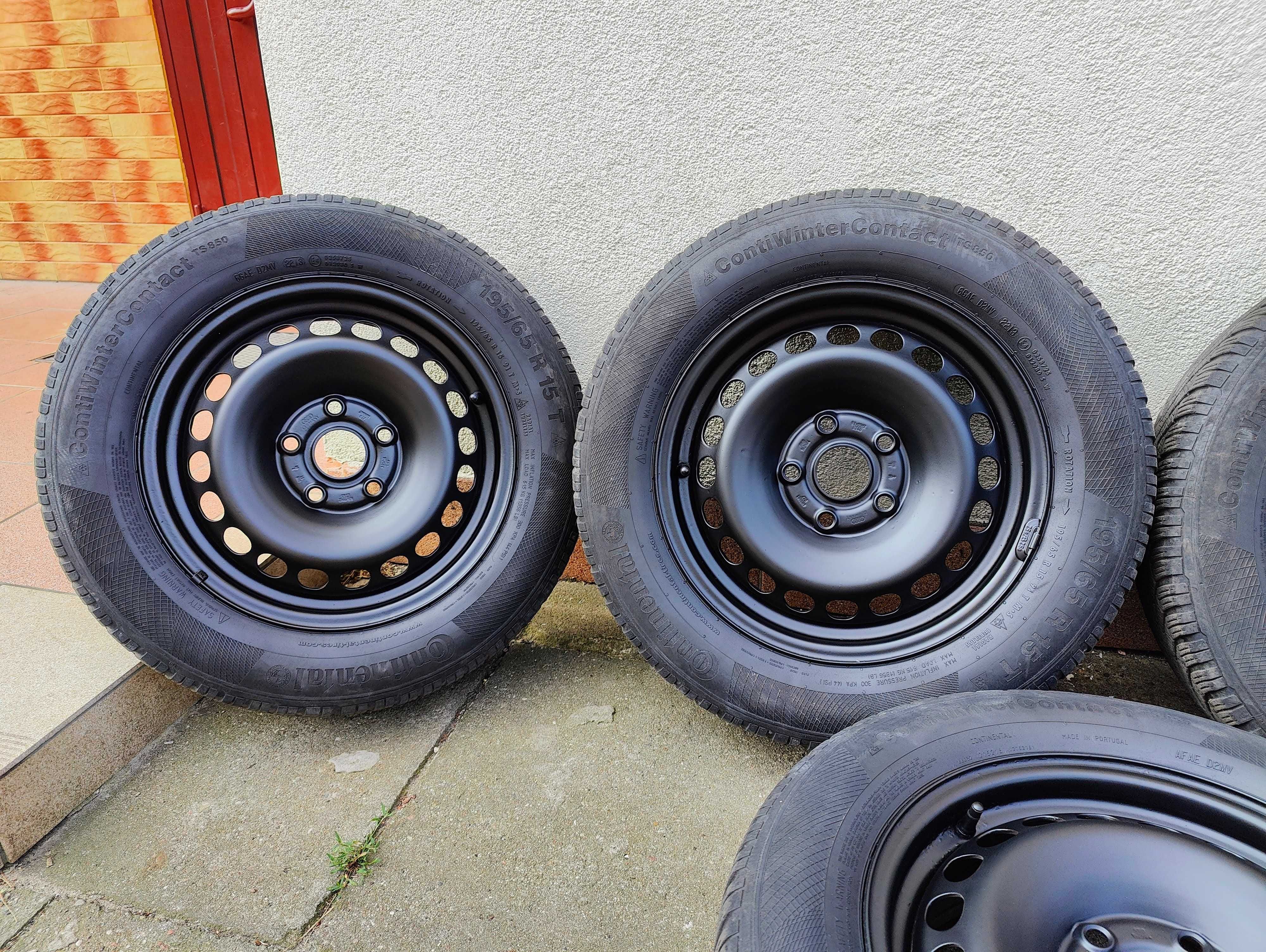 Sprzedam felgi VW komplet kół zimowych R15 5x112 +Kołpaki jako prezent