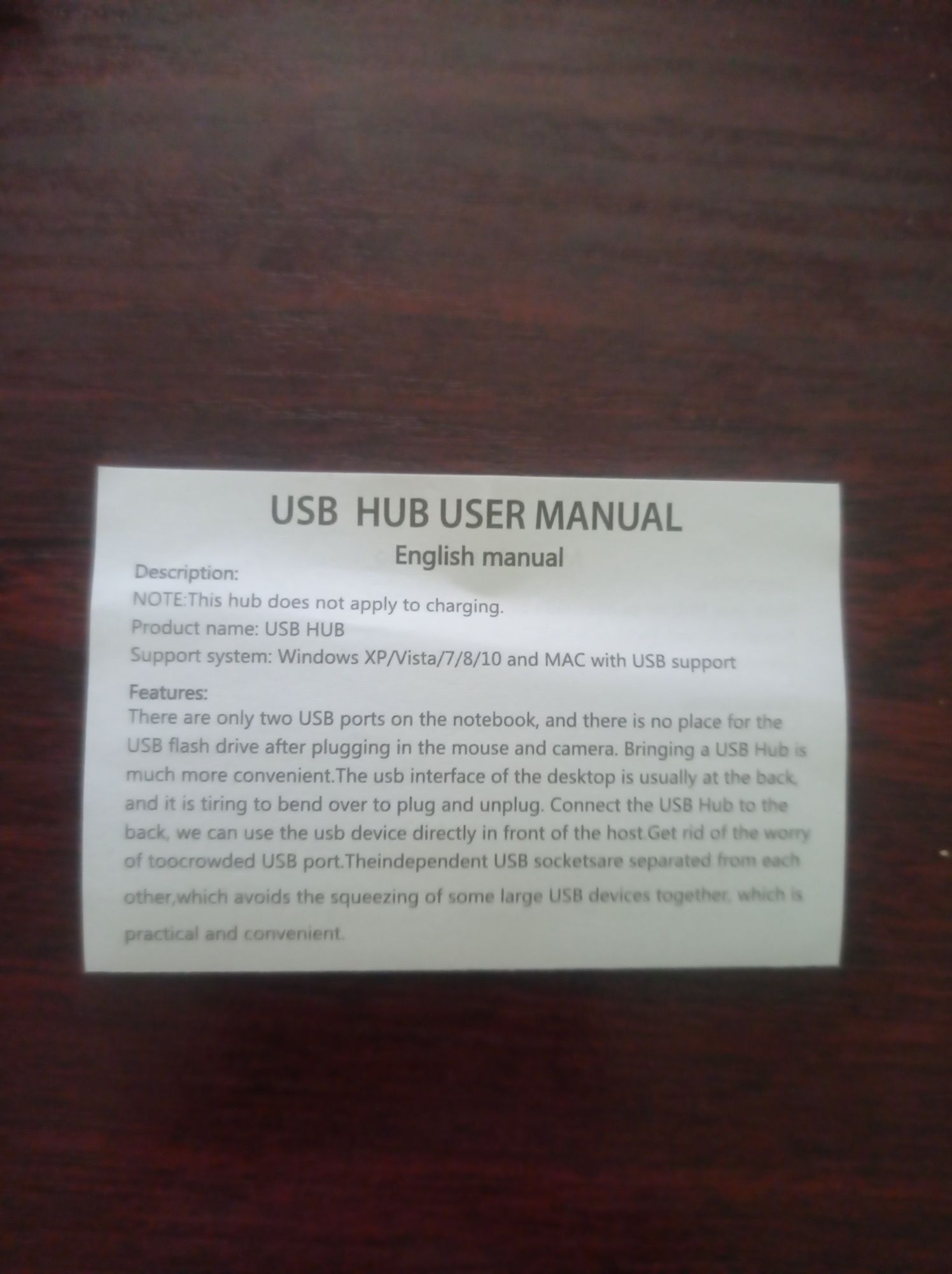 Adapter USB 4 porty