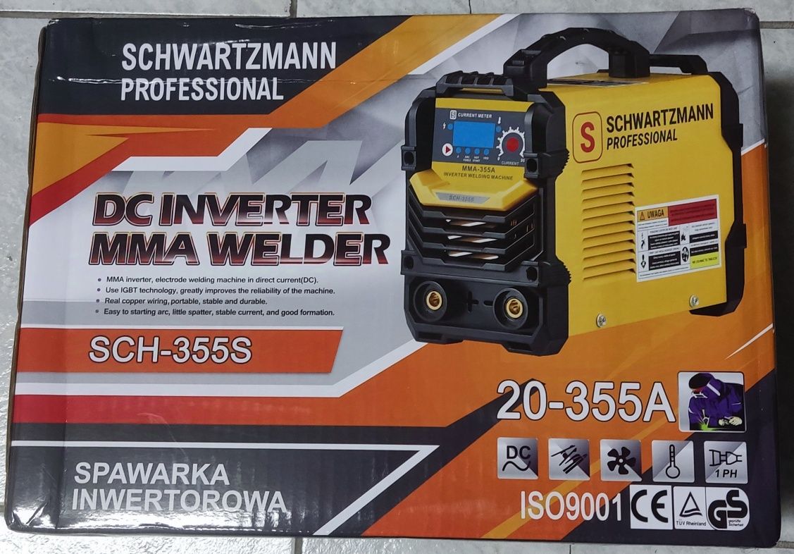 Spawarka inwerterowa IGBT 355A SCHWARTZMANN
