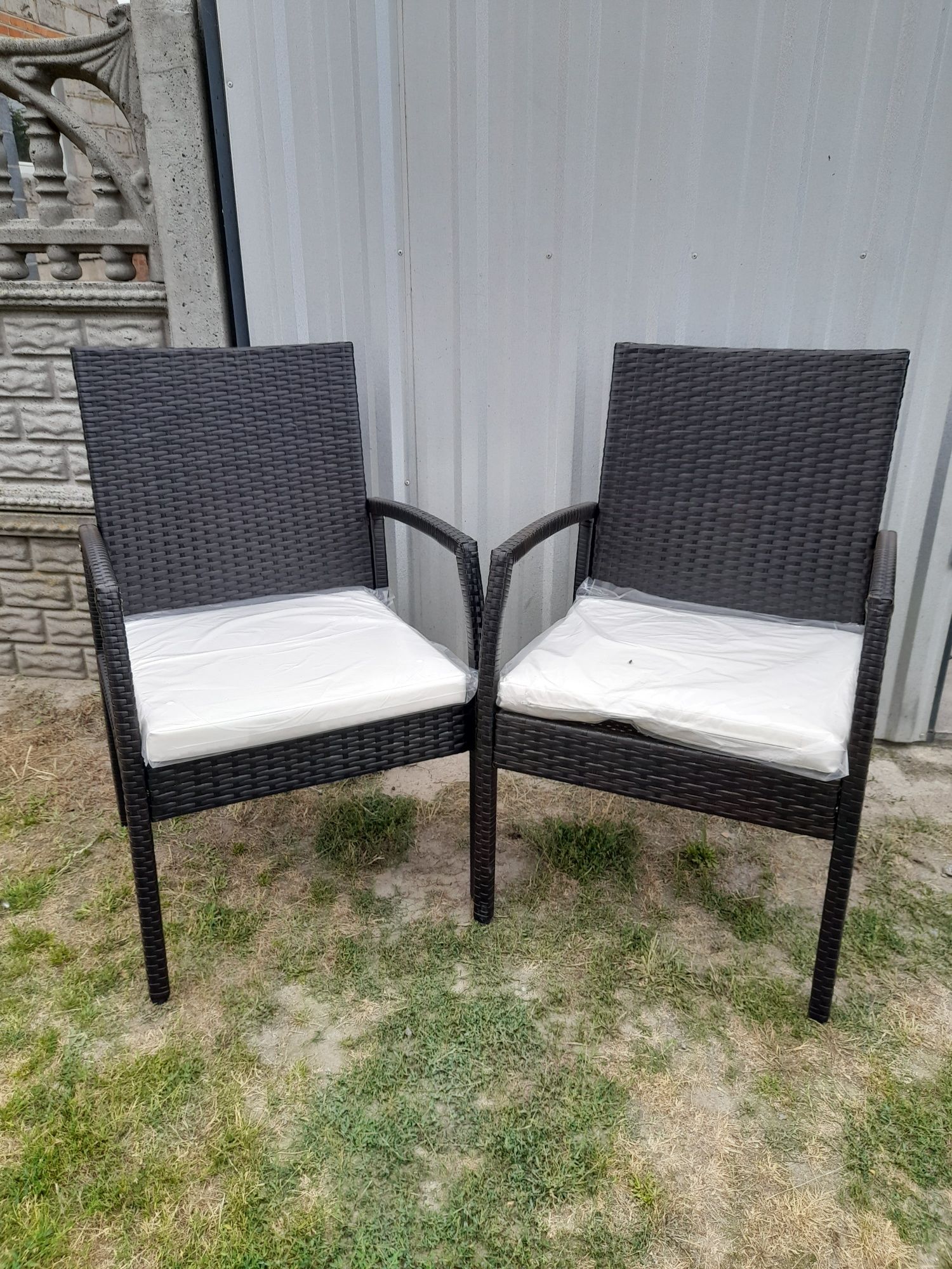 Zestaw 2 szt foteli ratanowych costway