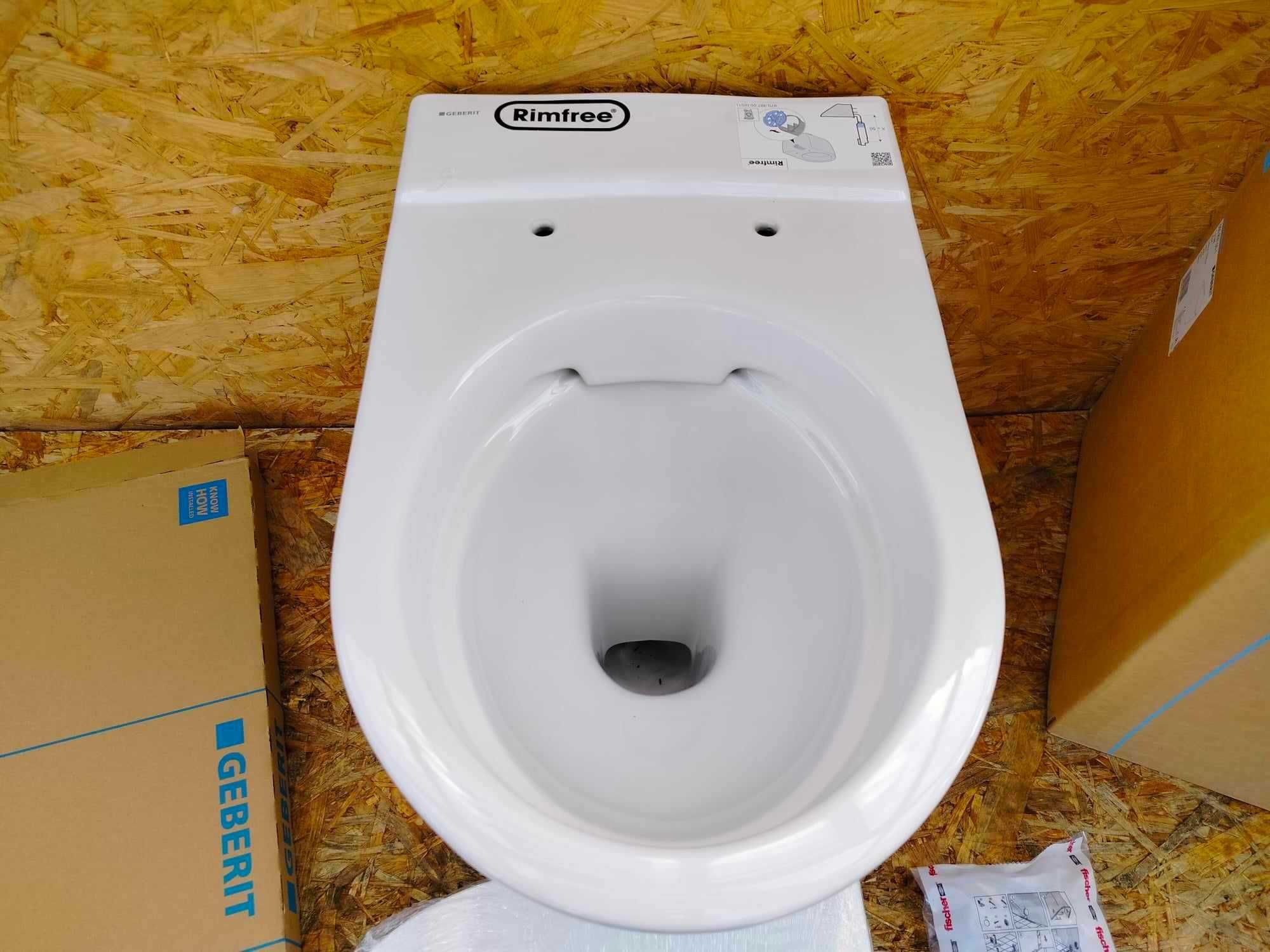 Sedes, WC, toaleta GEBERIT iCON 500.827.00.1 Rimfree, Komplet z deską