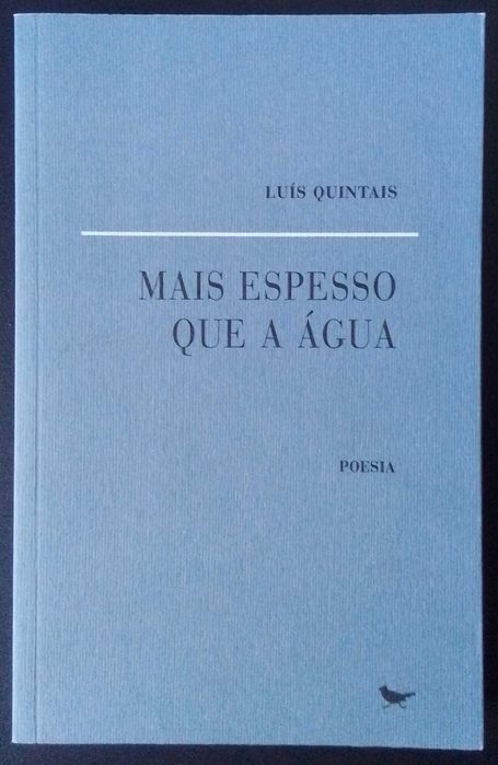 Livro de poesia: "Mais Espesso que a Água", de Luís Quintais