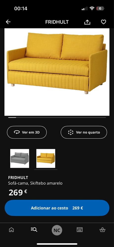 Sofa-cama em bom estado