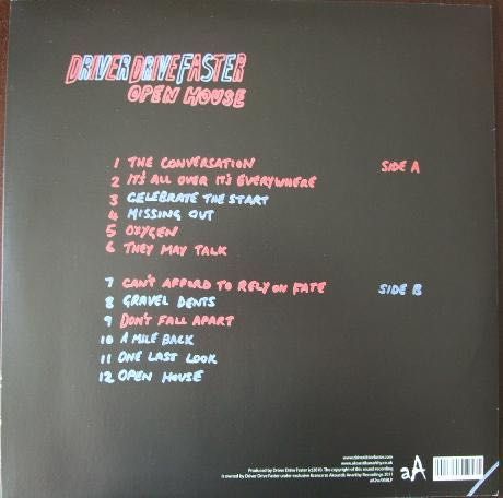 Driver Drive Faster ‎– Open House. Vinyl, LP