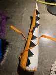 Ogon dinozaur dwukolorowy furry fursuit kostium
