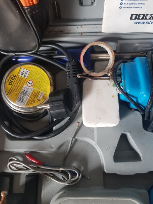 Lutownice Silvecrest + dodatki lupa odsyłacz cyna kalafonia