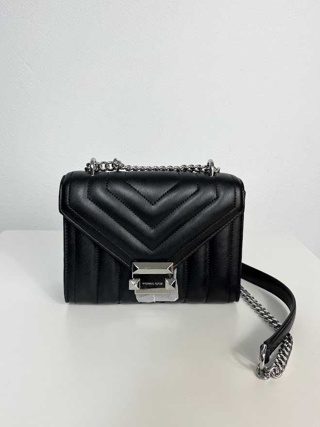 Torebka Michael Kors Whitney na ramię czarna pikowana