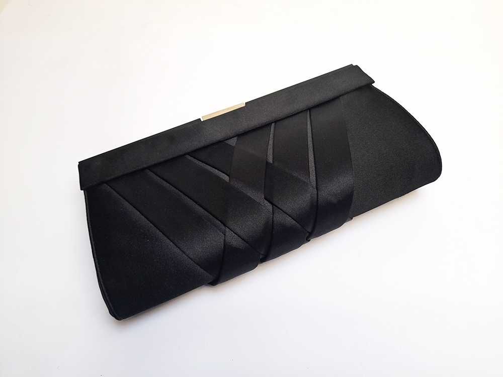 Mala Pouchete Bolsa Clutch Mão Preto