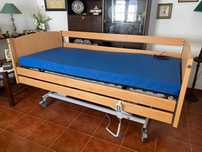 Cama articulada (carro elevador e estrado elétrico/colchão visco/mesa)