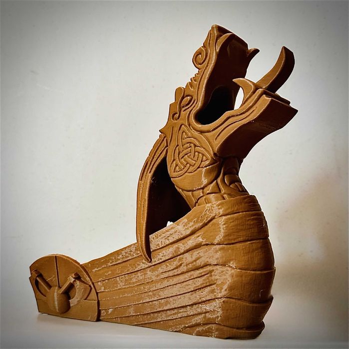 Viking Longship Dice Tower 3D - Torre de Dados Épica RPG/D&D