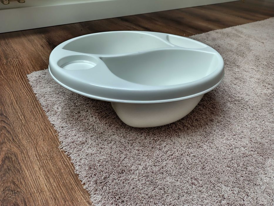 Wanienka niemowlęca ze stojakiem i miską niemowlęcą Lulu biała