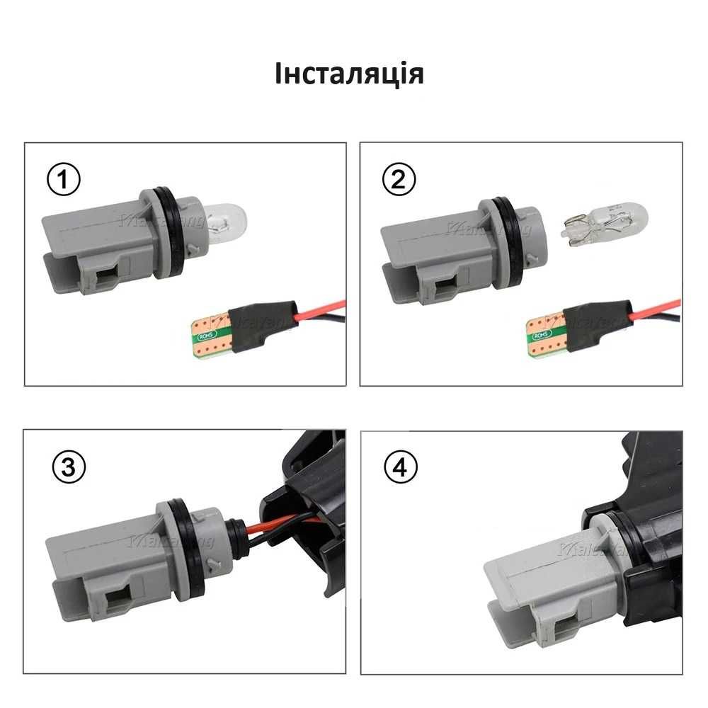 Динамічні LED поворотники в крила Dacia Nissan Opel Renault Smart