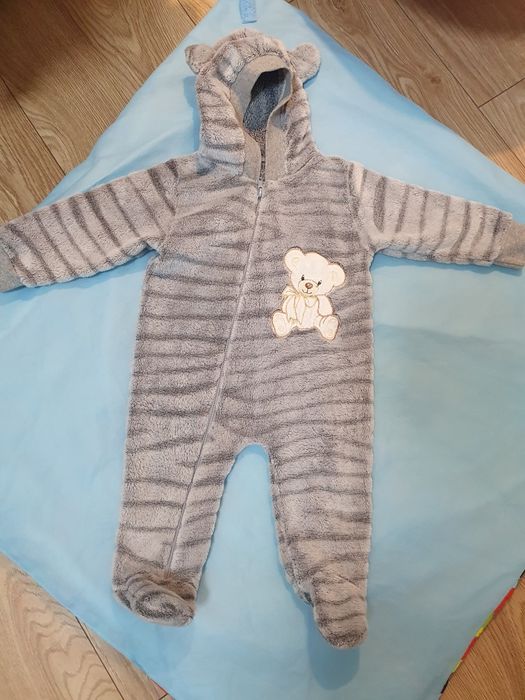 Теплий чоловічок, шубка для немовлят, розмір 68