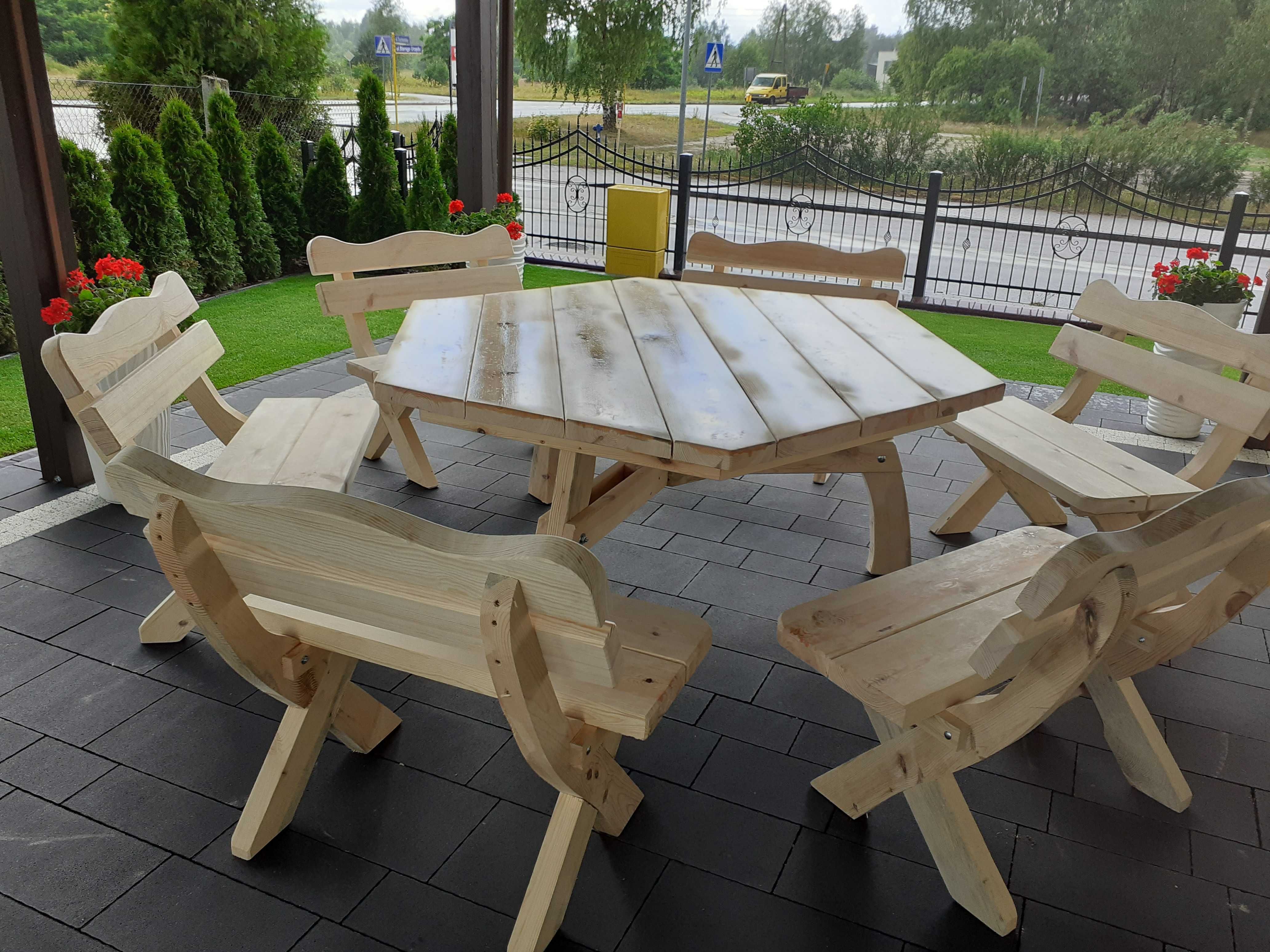 Meble ogrodowe Producent lite drewno