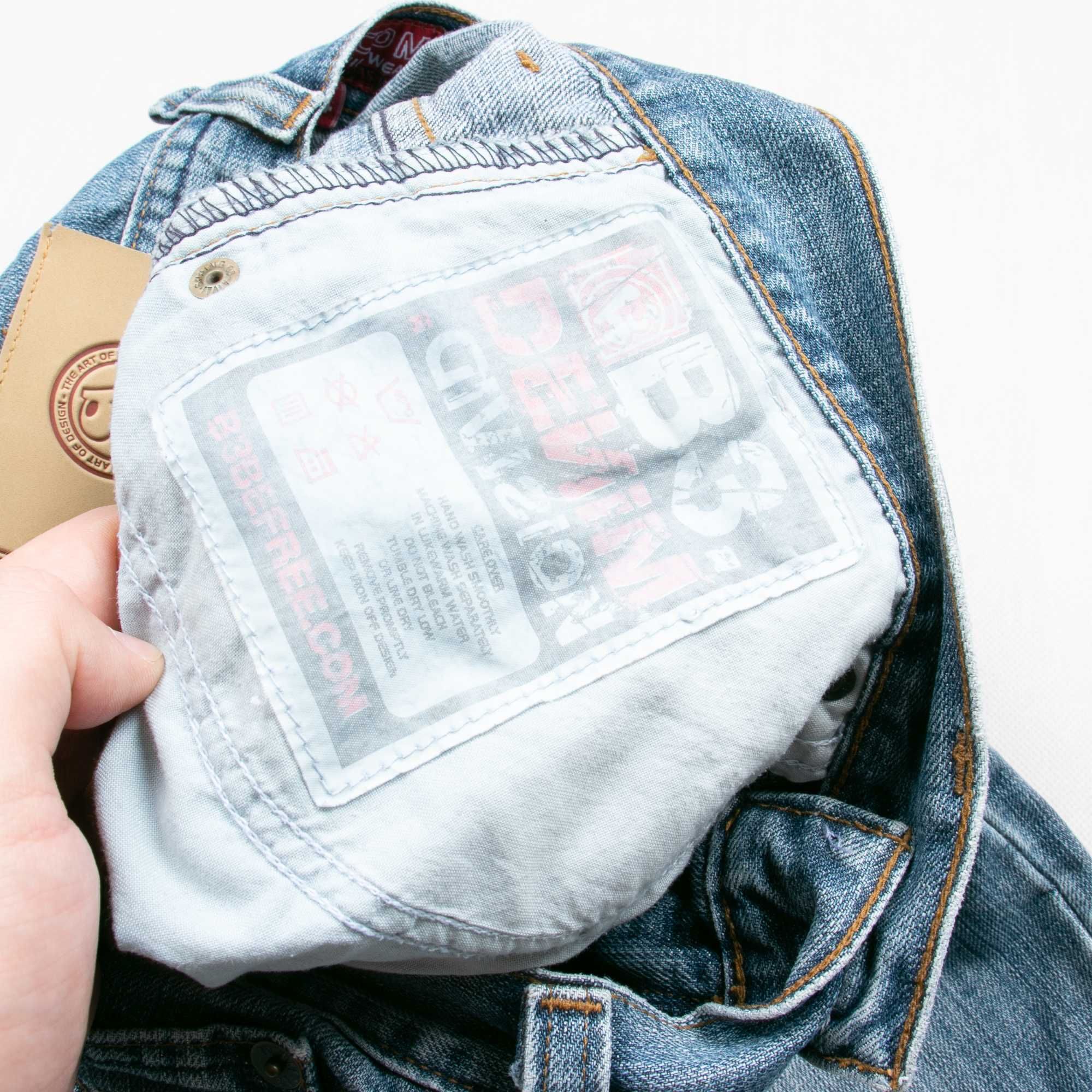 B3 shorty jeansowe y2k hiphop S/30us jortsy