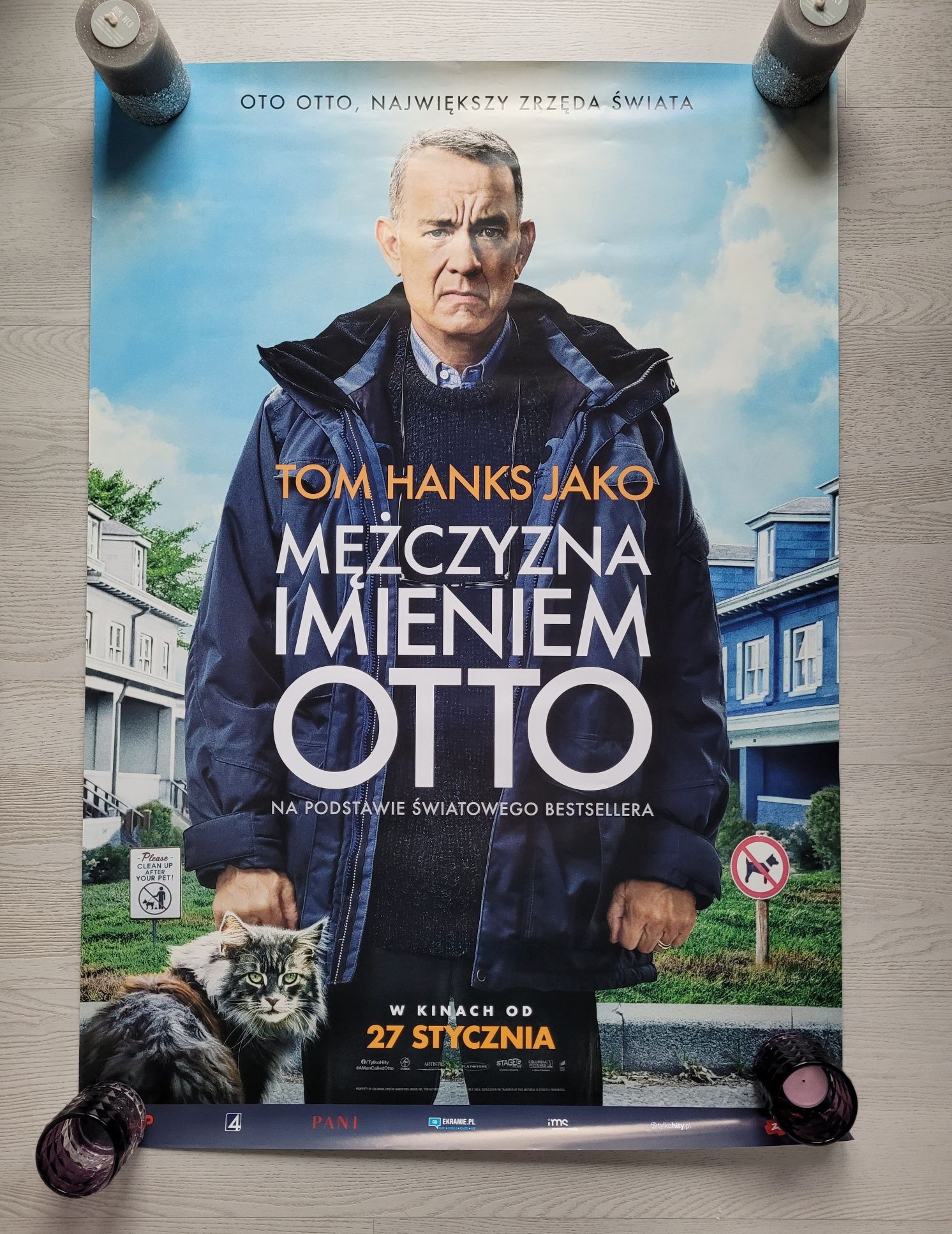 Plakat kinowy z filmu Mężczyzna imieniem OTTO Tom Hanks