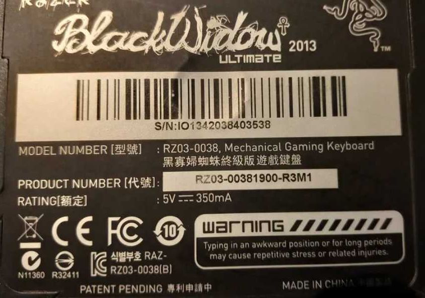 Teclado Razer BlackWidow