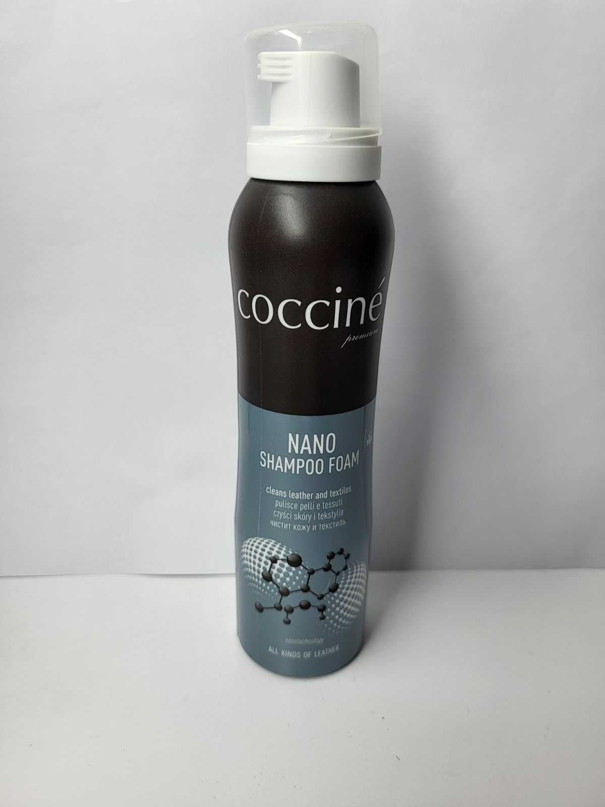 Шампунь пенка для очистки кожи замши текстиля Coccine Nano Shampoo