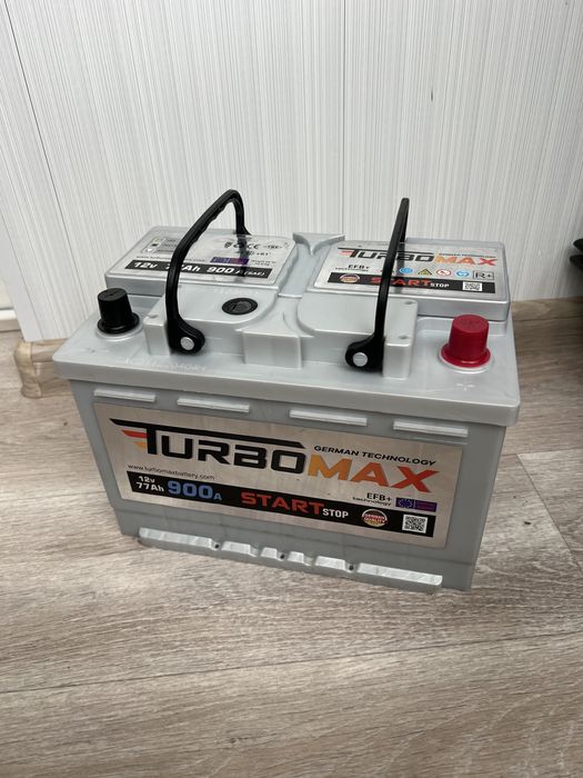 Аккумулятор TURBOMAX EFB+ 77 Ah (R+) (900A) Start-stop