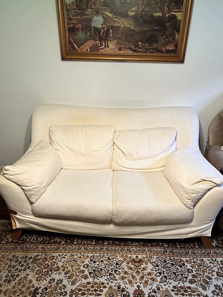 Sofa e Cadeirao Branco