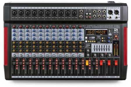 Mesa de Mistura 12 Canais c/ USB/BT/DSP  380 efeitos - Power Dynamics