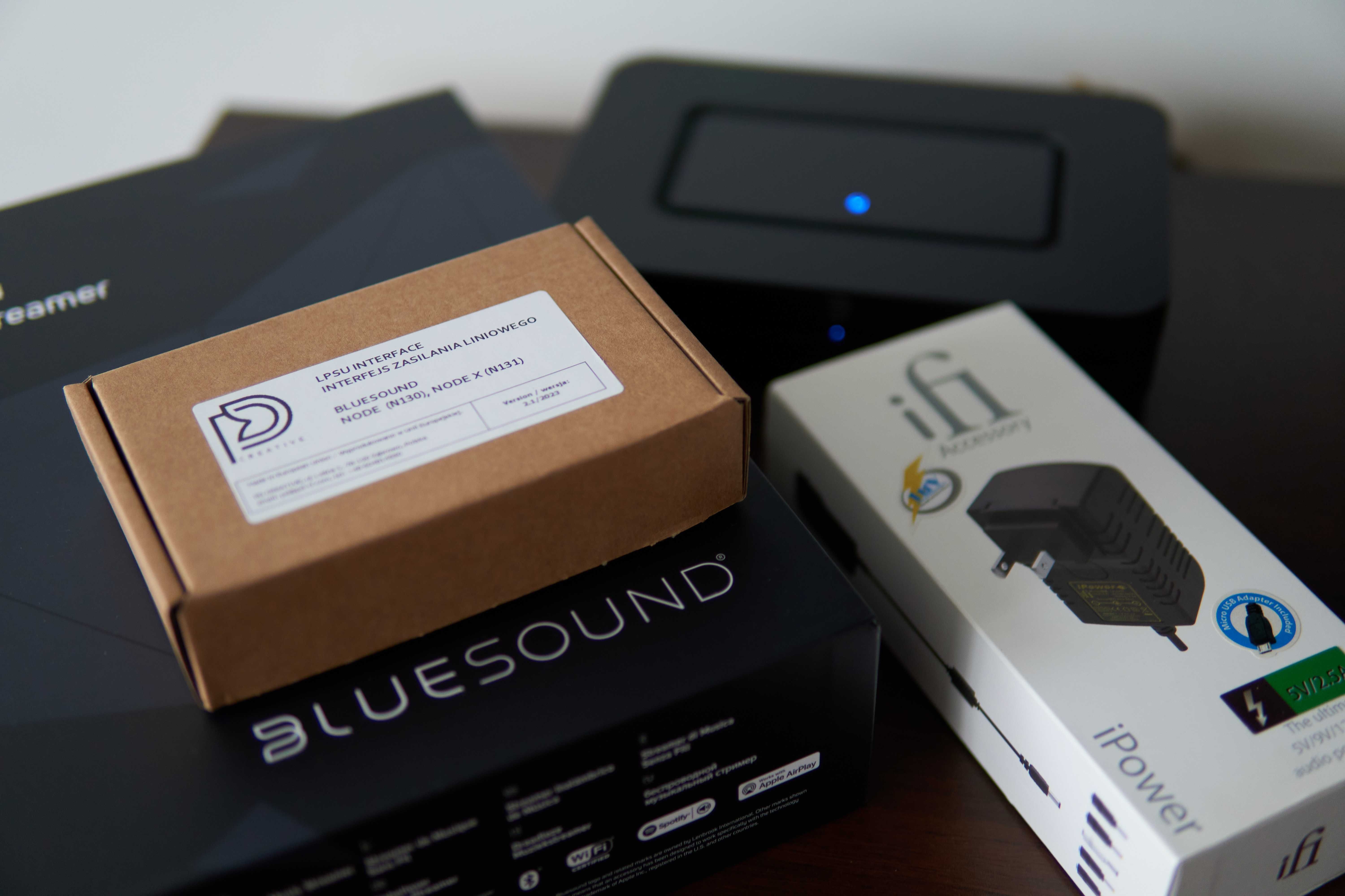 Bluesound NODE N130 + interfejs zasilania liniowego + zasilacz