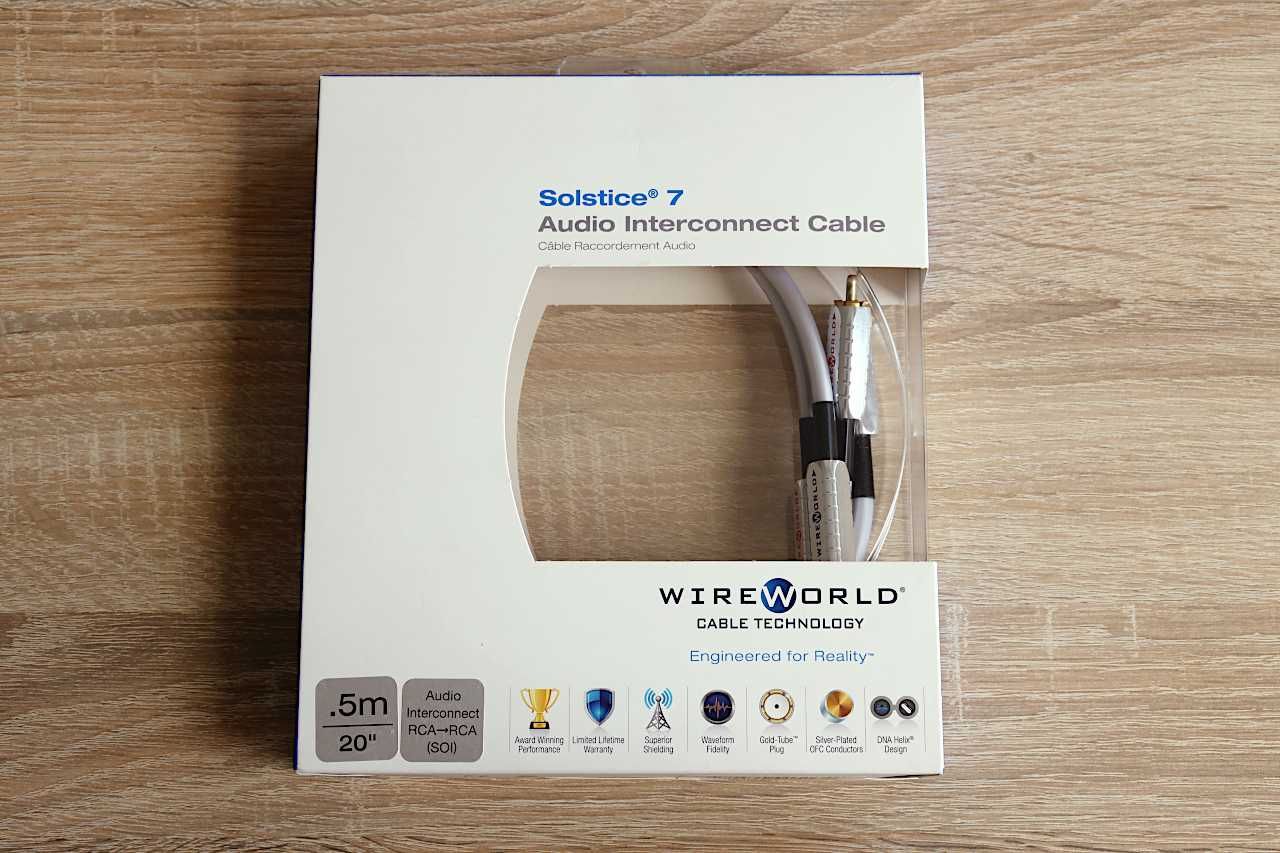 Міжблочний посріблений кабель Wireworld Solstice 7 RCA, 0.5m, оригінал