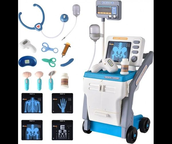 Ігровий набір лікаря з візком  з Польщі звук та світло