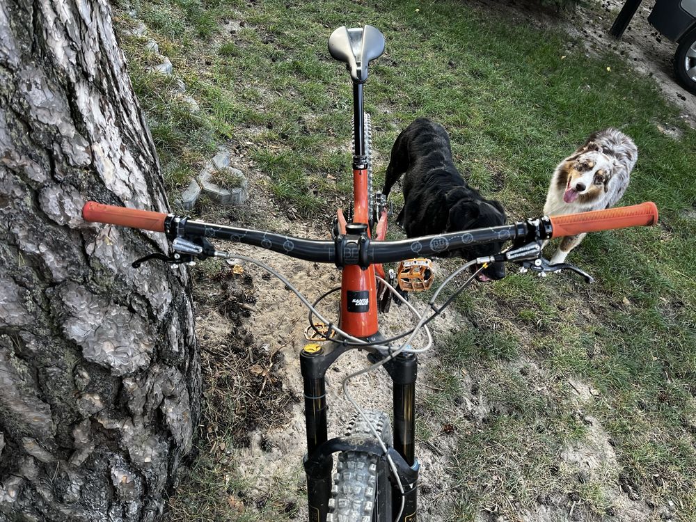 Rower MTB Enduro Santa Cruz MK4 mullet. Rozmiar L.
